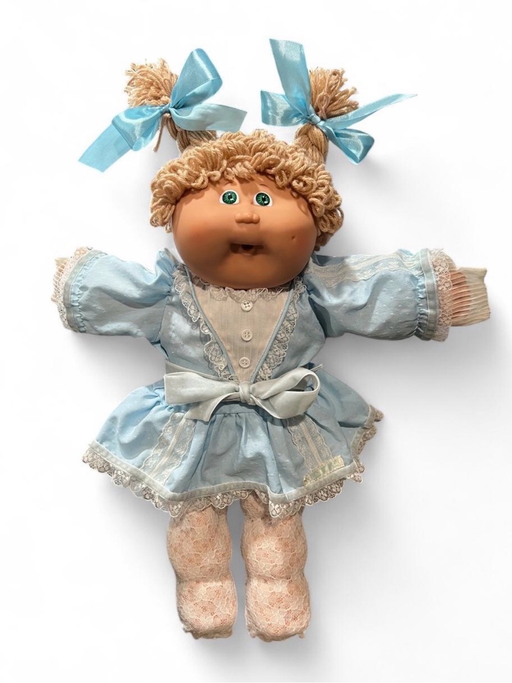 Vintage 1985 Canbage Patch Kids Doll Wheat Blonde Yarn Hair
